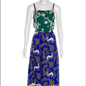 Warm A line printed dress